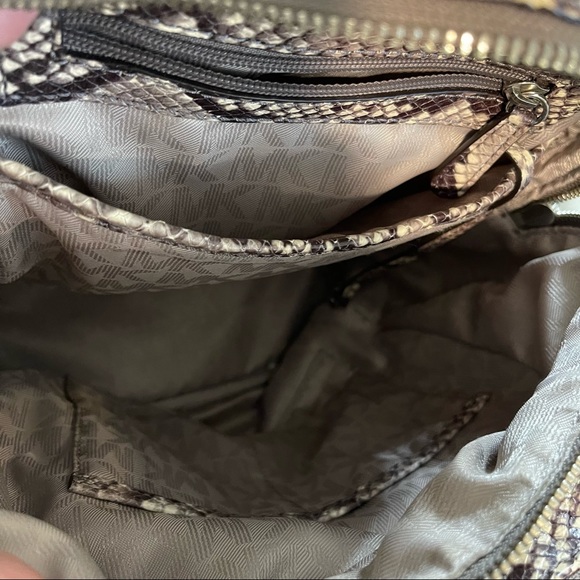 Michael Kors Snake Embossed Backpack - Picture 4 of 6